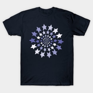 Ever Decreasing Circles Very Peri Star Graphic T-Shirt